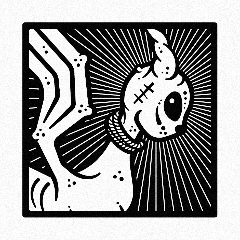 Wicked the Furry, Silkscreen print by Leffe Goldstein.